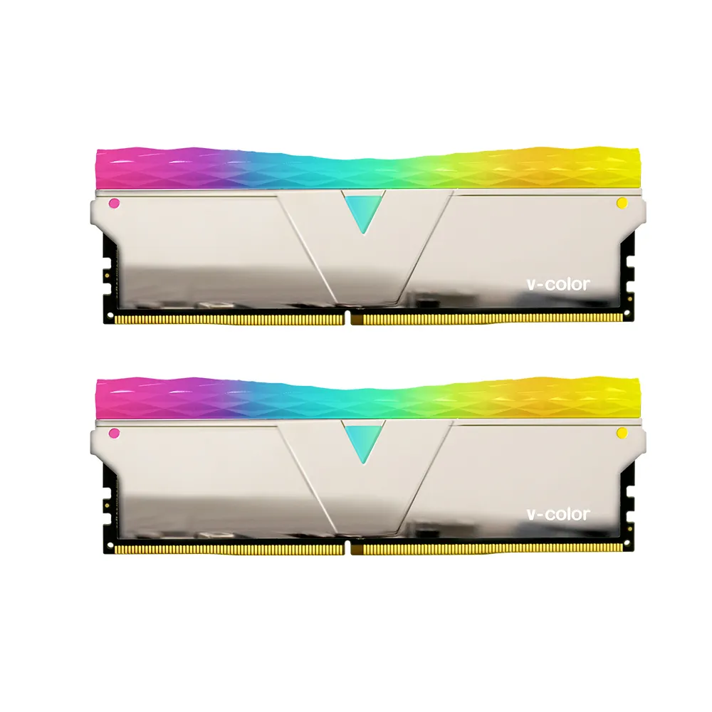 【v-color 全何】Prism Pro RGB DDR4 3600 64GB kit 32GBx2(桌上型超頻記憶體)