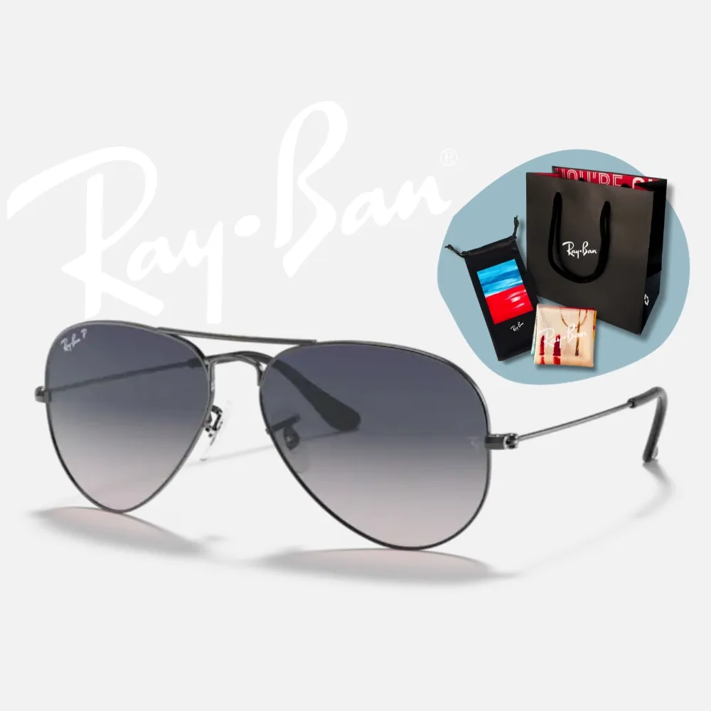 【RayBan 雷朋】飛行員偏光太陽眼鏡(RB3025-004/78 58mm 62mm 偏光鏡片)