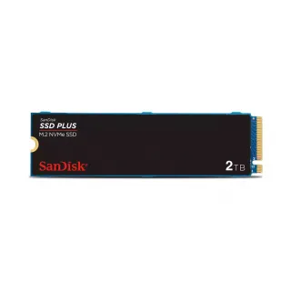 【SanDisk 晟碟】SSD PLUS M.2 NVMe PCIe Gen 3.0 內接式 SSD 2TB(SDSSDA3N-2T00-G26)