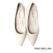 【TINO BELLINI 貝里尼】巴西進口素面尖頭8cm高跟鞋FSET007B(白色)