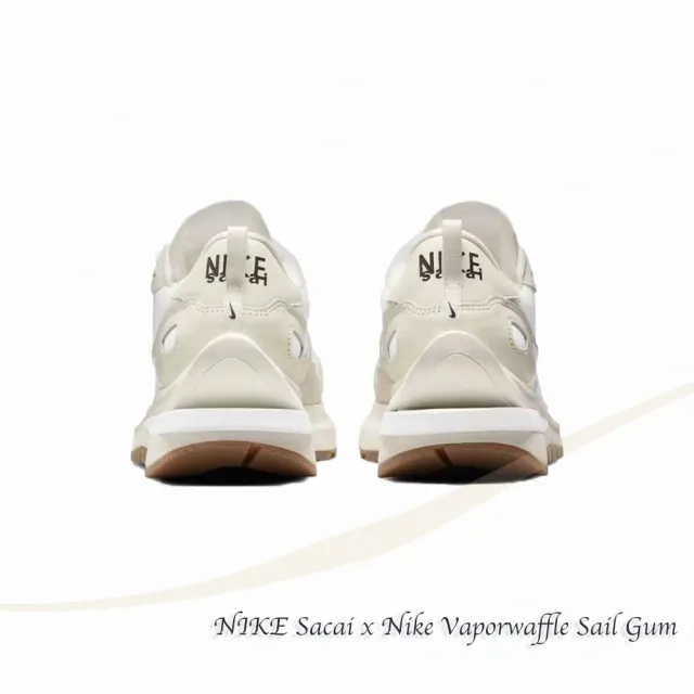 NIKE 耐吉】聯名款Sacai x Nike Vaporwaffle Sail Gum 白生膠奶油白