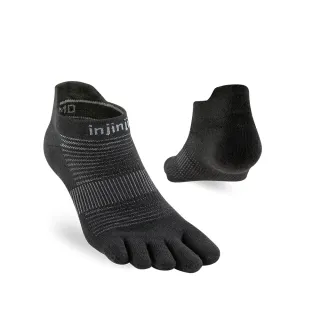 【Injinji】Run輕量吸排五趾隱形襪NX[黑色]NAA13(輕量款.五趾襪.隱形襪.慢跑襪.男女適用)