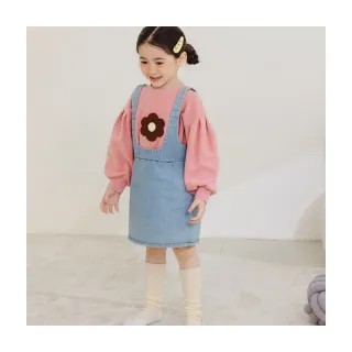 【OB 嚴選】磨毛立體繡花打摺拋袖上衣 《QA1721》