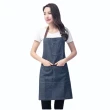 【PS Mall】圍裙 牛仔風圍裙 廚房圍裙 餐廳工作服 2入(J3091)