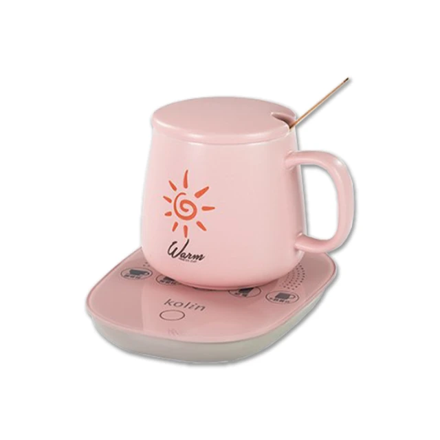 Kolin 歌林 多功能暖暖保溫組 陶瓷杯組+保溫盤(KCS-HC02)