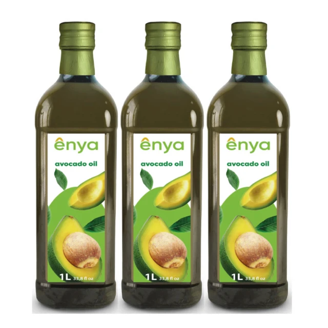 Enya 西班牙原裝進口酪梨油 1000ml - 3瓶組(耐