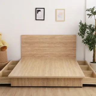 【本木】湯斯 北歐房間二件組 床片+六抽床底(雙人加大6尺)