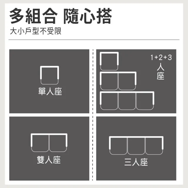 【ASSARI】熊田透氣三人座貓抓皮沙發