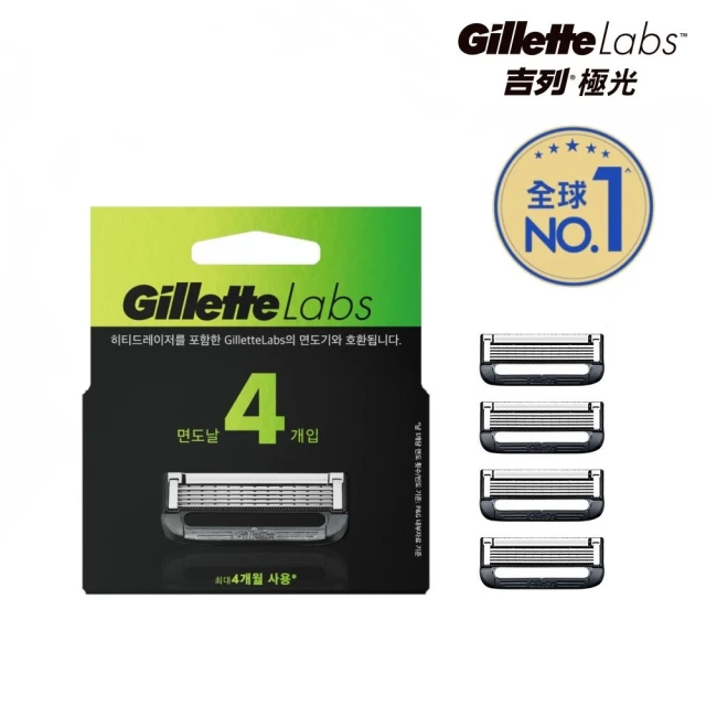 Gillette 吉列 吉列 Labs 極光系列刮鬍刀頭 4刀入