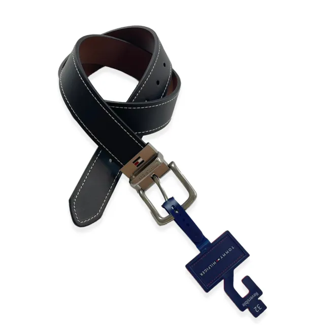【Tommy Hilfiger】腰帶 皮帶 可轉向腰帶 平輸品(雙面腰帶)