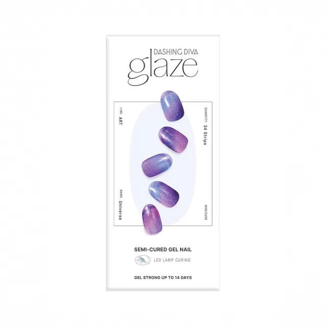 【DASHING DIVA】glaze凝膠美甲貼-兩款任選(2023銀河星空系列)