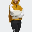 【adidas 愛迪達】Urban Boa Short 女 短版 連帽外套 運動 訓練 亞洲版 黃 米白(GM1425)