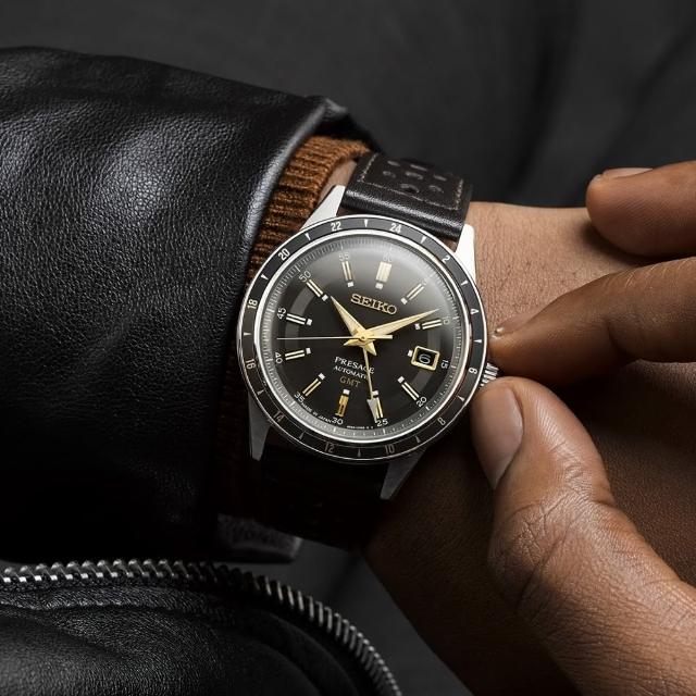 【SEIKO 精工】Presage 復古系列 Style 60s GMT雙時區機械錶/SK027(4R34-00B0J/SSK013J1)