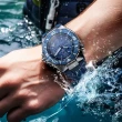 【NSQUARE】愛時 海洋極速者 潛水Diver 探索速度賽艇冒險脈動 碳纖維瑞士機芯自動腕錶(NS-27.3 蒼翠藍)