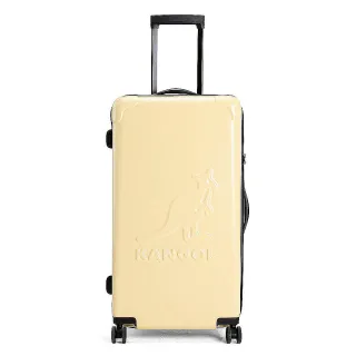 【KANGOL】英國袋鼠 360度靜音輪加厚運動旅行28吋胖胖行李箱-共2色