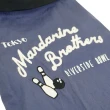 【MANDARINE BROTHERS】日本寵物時尚美式復古保齡球衫（S、M、MD）(雙色開領刺繡古著風格透氣抗菌)