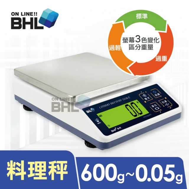 BHL 秉衡量 鋰電池充電式 高精度防干擾行動智能烘焙料理秤 BHP+-600g(電子秤/料理秤/烘焙秤)