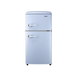 【TECO 東元】86公升 一級能效定頻右開雙門復古式冰箱(R1086B)
