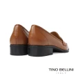 【TINO BELLINI 貝里尼】義大利進口尖頭樂福鞋FWCT026D(焦糖)