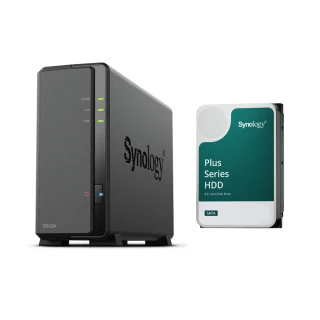 【Synology 群暉科技】搭HAT3300 6TB x1 ★ DS124 1Bay NAS 網路儲存伺服器
