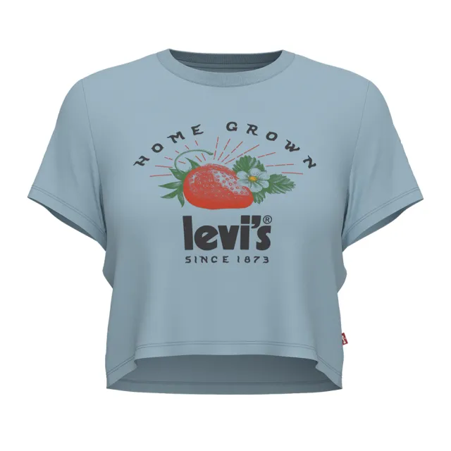 【LEVIS 官方旗艦】Fresh夏日水果吧系列 女款 短袖T恤/修身短版/復古小農市集風 熱賣單品 A0785-0036