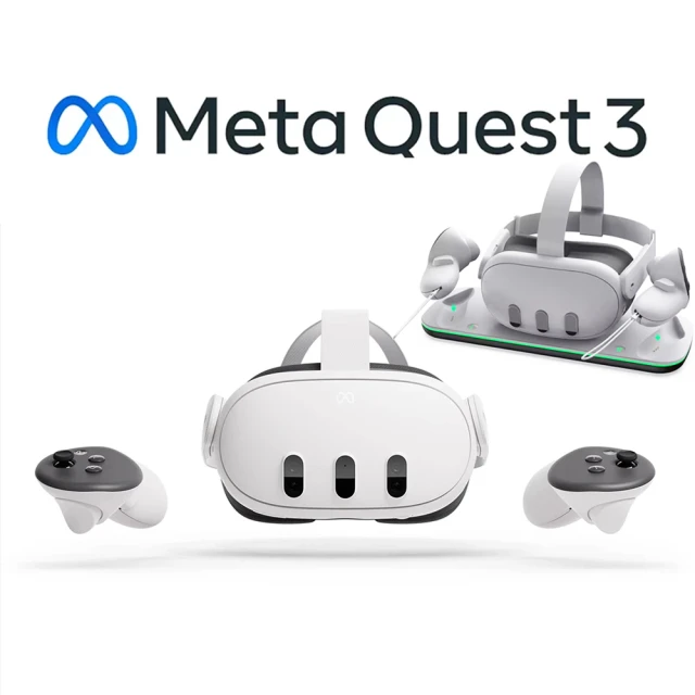 Meta QuestMeta Quest Meta QUEST3 虛擬實境VR MR一體機+專用收納包(512G)