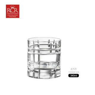 【RCR】無鉛水晶玻璃威士忌酒杯 烈酒杯(ANY 340ml 調酒杯 烈酒杯 啤酒杯 雞尾酒杯)