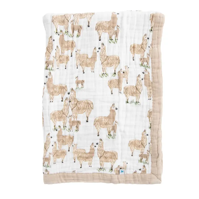 【Little Unicorn】寶寶純棉紗布毯(四層紗布毯 棉毯 76x102cm)