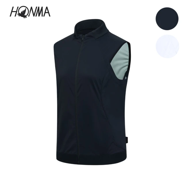 HONMA 本間高爾夫HONMA 本間高爾夫 女款輕量透氣拉鍊背心 日本高爾夫專業品牌(XS-L白色、黑色任選HWJQ320R605)