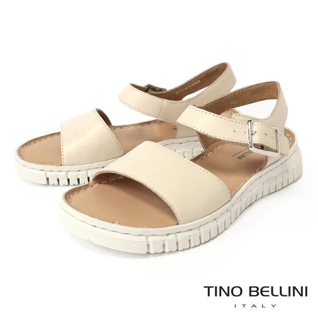 TINO BELLINI 貝里尼TINO BELLINI 貝里尼 阿爾巴尼亞進口寬帶涼鞋FSJT011(米白)