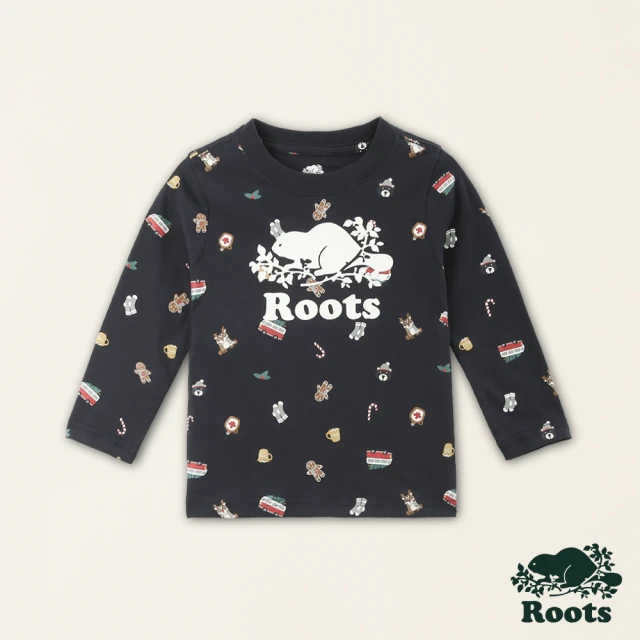 Roots Roots 小童-經典傳承系列 動物長袖上衣(灰