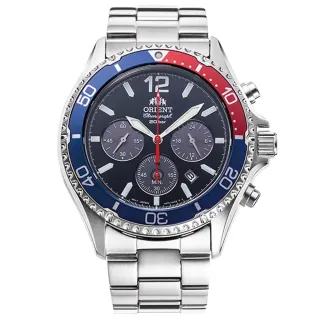 【ORIENT 東方錶】Quartz Sports 系列 太陽能 計時碼表 潛水腕錶(RA-TX0201L)