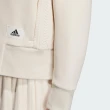 【adidas 愛迪達】外套 女款 運動外套 亞規 LOUNGE DK JKT 米白 IP0758