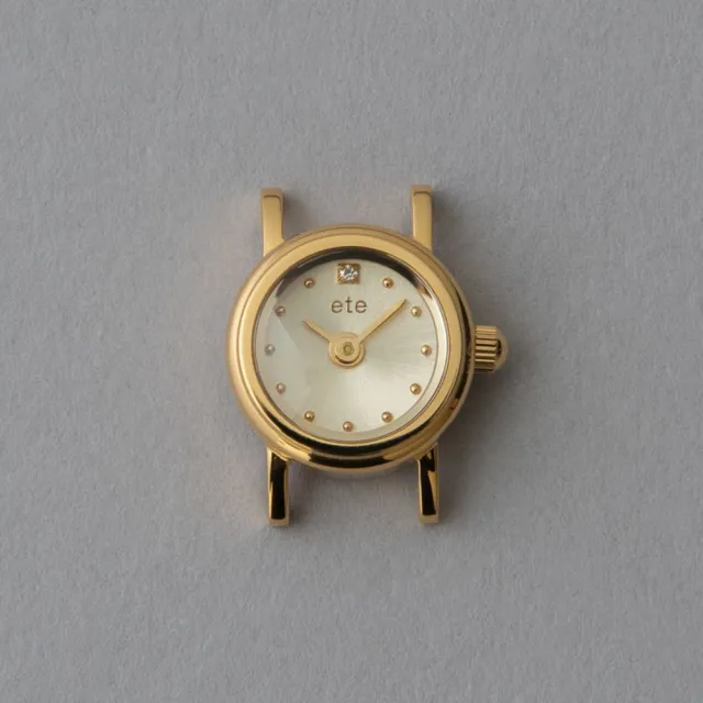 【ete】組合式腕錶-小錶徑圓形錶面(銀色 玫瑰金色 金色)