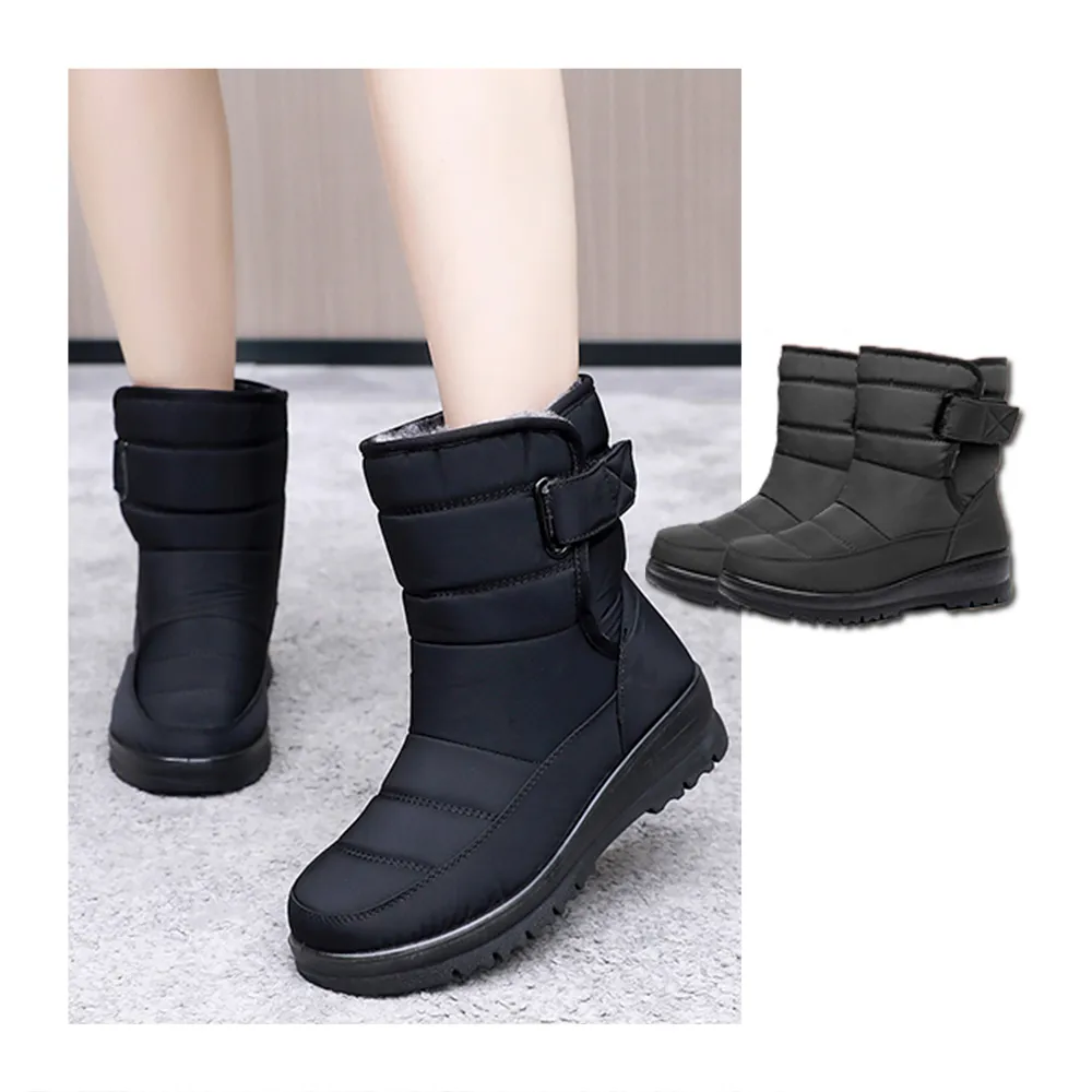 Alberta】魔鬼氈防潑水太空靴雪靴雪地靴筒圍17cm筒高18cm跟高3.5cm加大 Alberta】魔鬼氈防潑水太空靴雪靴雪地靴筒圍17cm筒高18cm跟高3.5cm加大