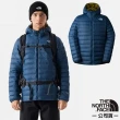 【The North Face】男 防潑水保暖兩面穿連帽羽絨外套(83OM-OXK 藍色)