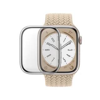 【PanzerGlass】Apple Watch S9 / S8 / S7 45mm 全方位D3O抗震防護高透鋼化漾透保護殼(D3O奈米抗震防護)