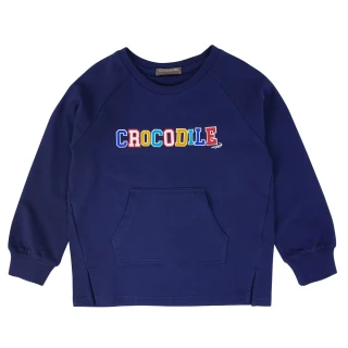 【Crocodile Junior 小鱷魚童裝】『小鱷魚童裝』LOGO印圖口袋上衣(C64432-05 小童款)