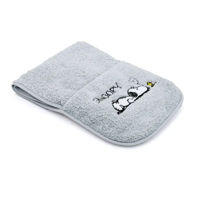 【SNOOPY 史努比】買一送一 無棉絮吸汗快乾口袋型運動毛巾-可當圍巾(大和抑菌認證 不掉棉絮 路跑推薦)