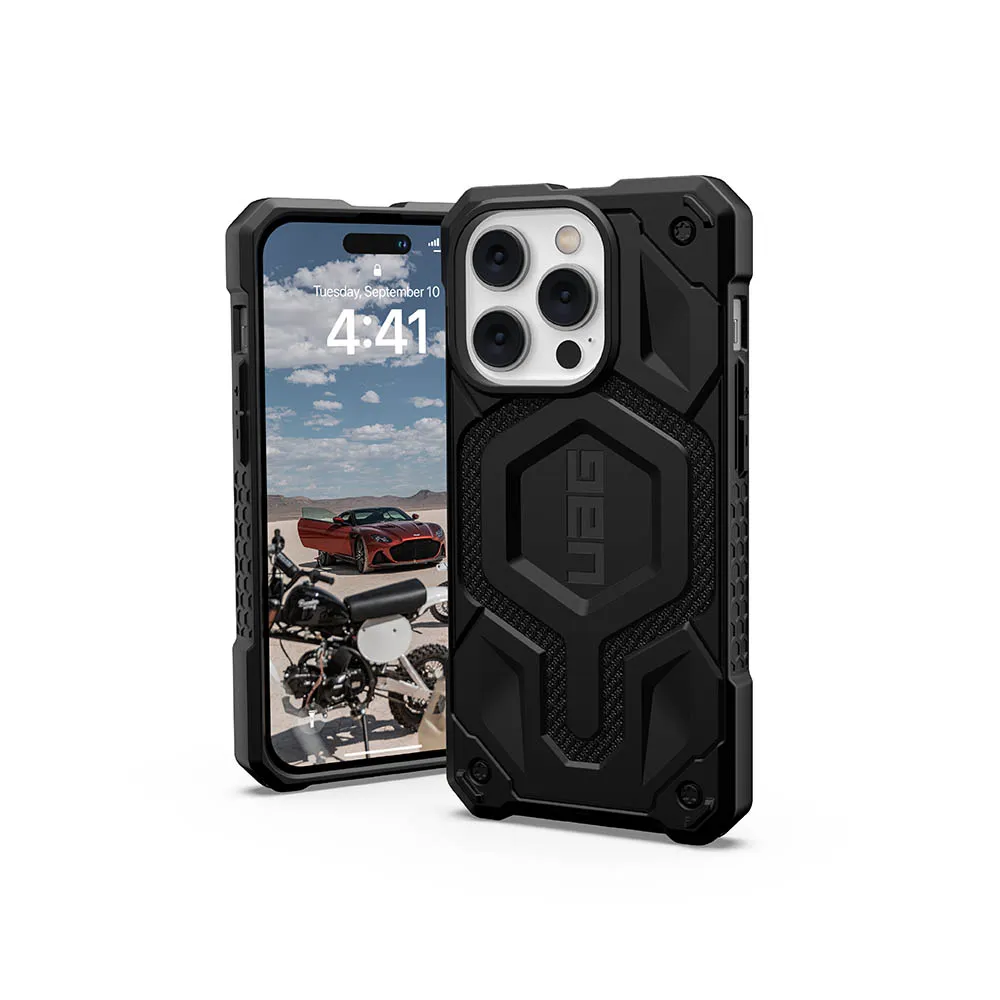 【UAG】iPhone 14 Pro MagSafe 頂級特仕版耐衝擊保護殼-軍用黑(UAG)