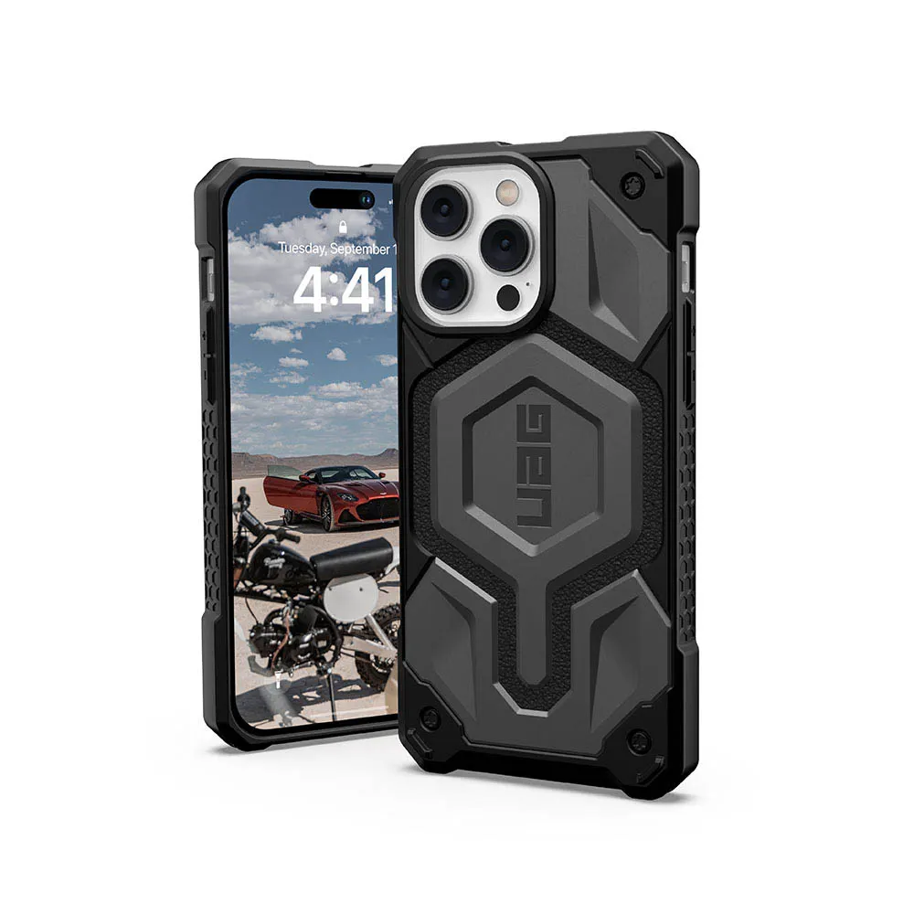 【UAG】iPhone 14 Pro Max MagSafe 頂級版耐衝擊保護殼-灰(UAG)