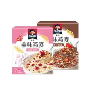 【QUAKER 桂格】桂格美味燕麥-兩種口味任選3入組(水果優格/可可鮮莓)