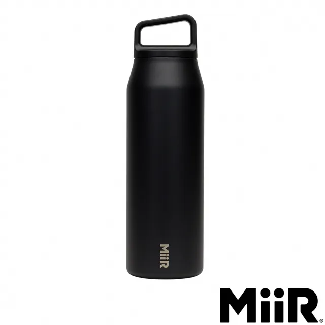 【MiiR】雙層真空 保溫/保冰 提把寬口保溫瓶 32oz / 946ml(經典黑)