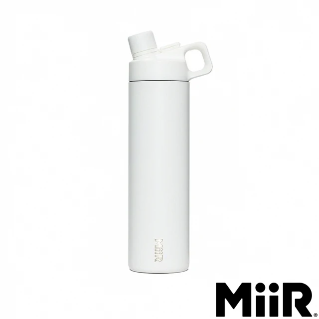 【MiiR】大流量 磁吸掀蓋 飲水/補水 運動 保溫杯 20oz/591ml(時尚白 保溫瓶)