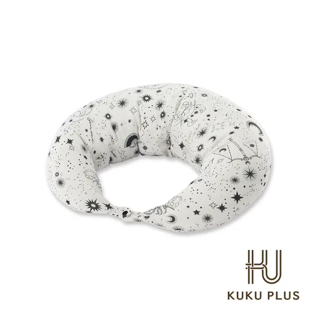 【KU.KU. 酷咕鴨】KUKU PLUS涼感授乳月亮枕(自信灰/氣質粉)