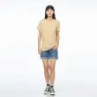 【JEEP】女裝 素面LOGO刺繡短袖T恤(卡其)