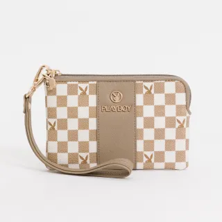 【PLAYBOY】零錢包 Bubble Bunny系列(卡其色)