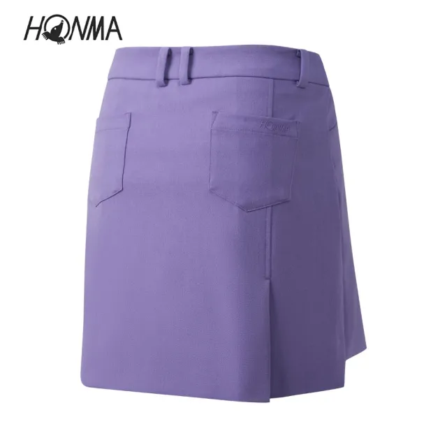【HONMA 本間高爾夫】女款保暖前短後長短裙 日本高爾夫球專櫃品牌(XS~L白、紫、深麻灰任選HWJD902R616)