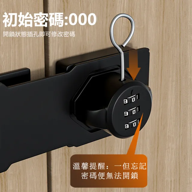 【Nil】免打孔防撬密碼鎖 90°密碼房門鎖 免鑰匙密碼鎖扣 防盜抽屜鎖 櫃門鎖