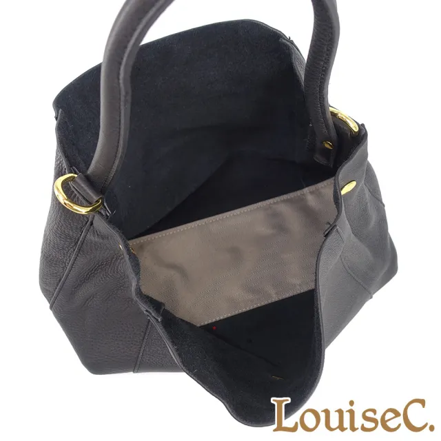【LouiseC.】雙11 Tree House 高級自然甩紋牛皮 翻蓋手提斜背真皮包 3色 雙背帶設計 可拆式內袋 CC88915825